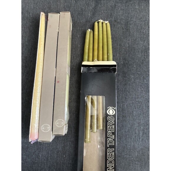 Vintage 10” Taper Candles Lot of 22 9.5-10” Slender Guild House Petitapers NEW - Picture 4 of 6
